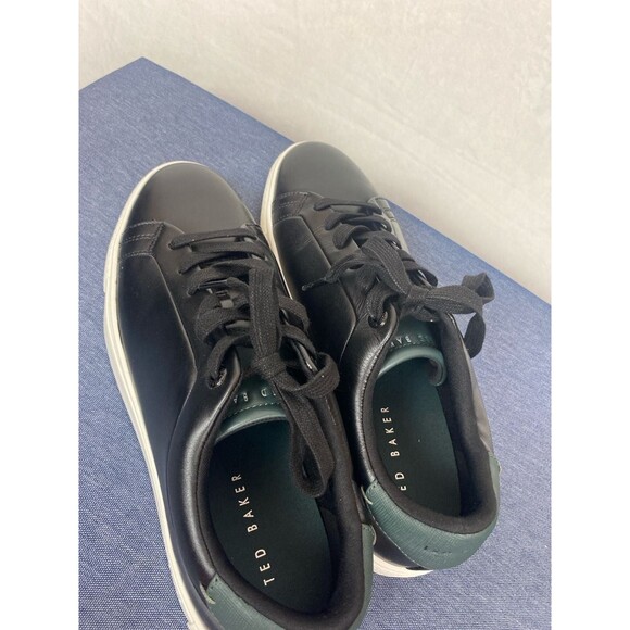 Ted Baker London Sneaker Mens Size 10.5 Black Leather Low Top NIB main image 6